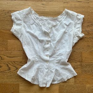 Vintage Corset Top with Eyelet Detailing